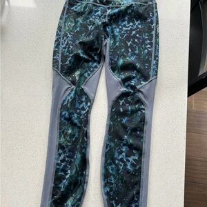 Size 4 Lululemon Blue and Gray Leggings